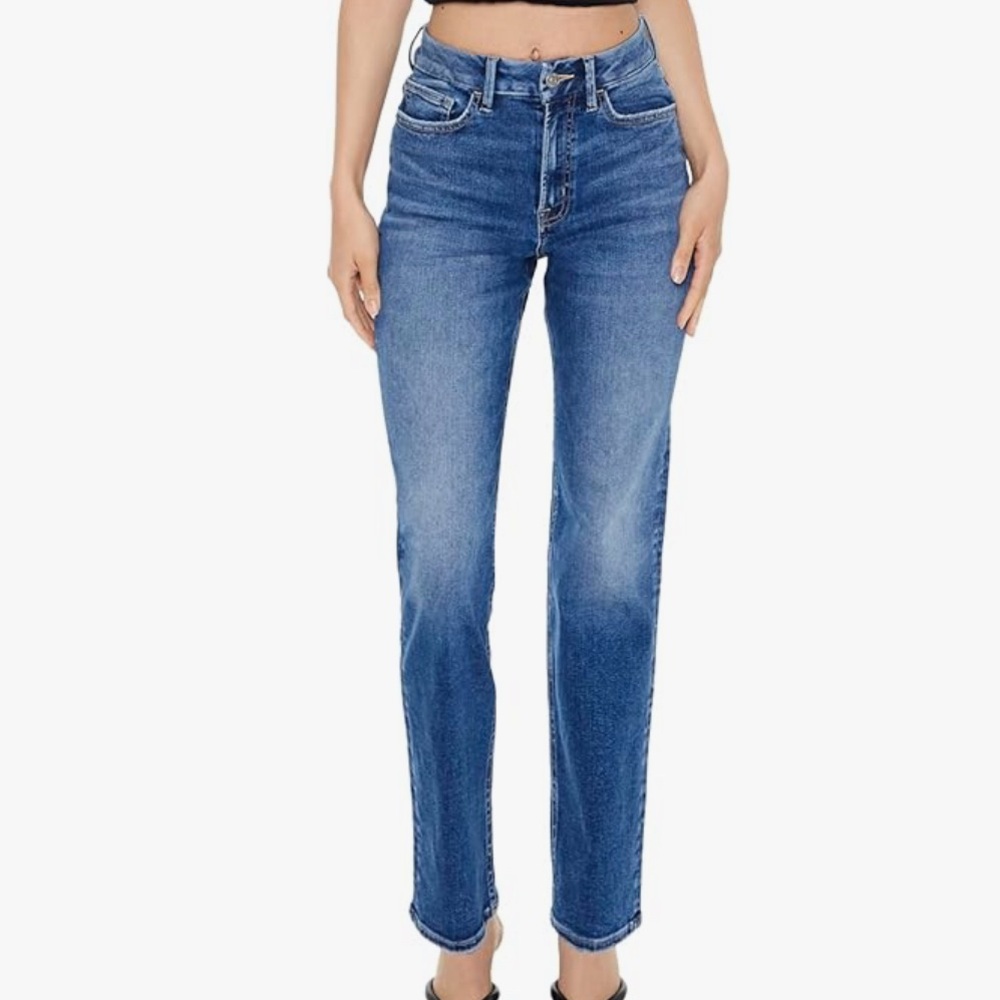 Forever21 High Rise Straight Jeans
